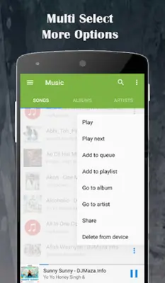 Music android App screenshot 1